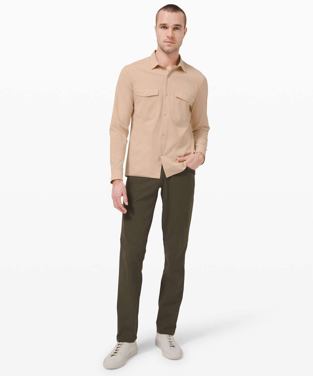 Lululemon Airing Easy Overshirt - Heathered Cafe Au Lait