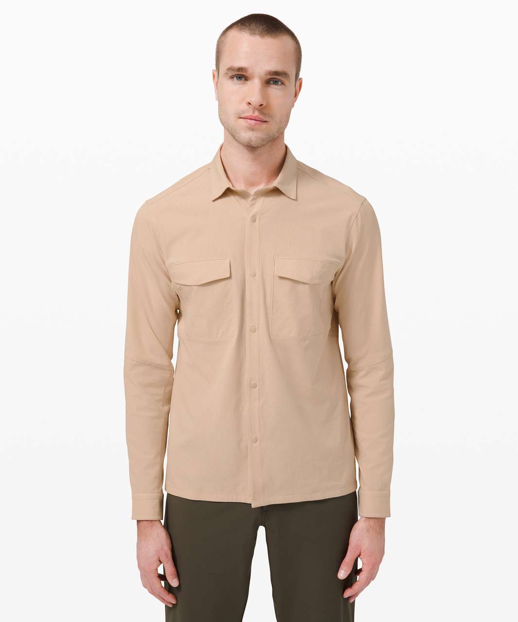 Lululemon Airing Easy Overshirt - Heathered Cafe Au Lait