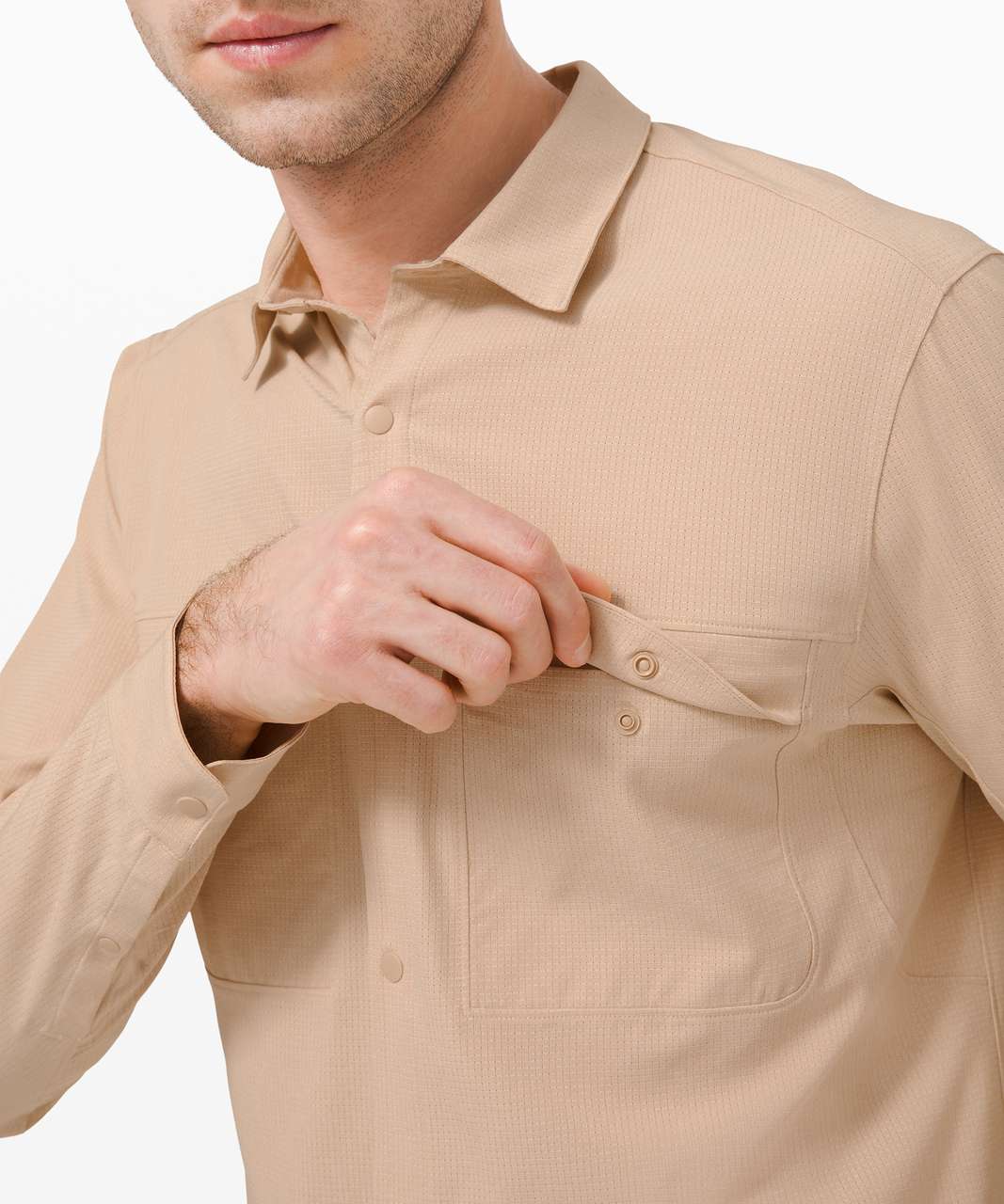 Lululemon Airing Easy Overshirt - Heathered Cafe Au Lait