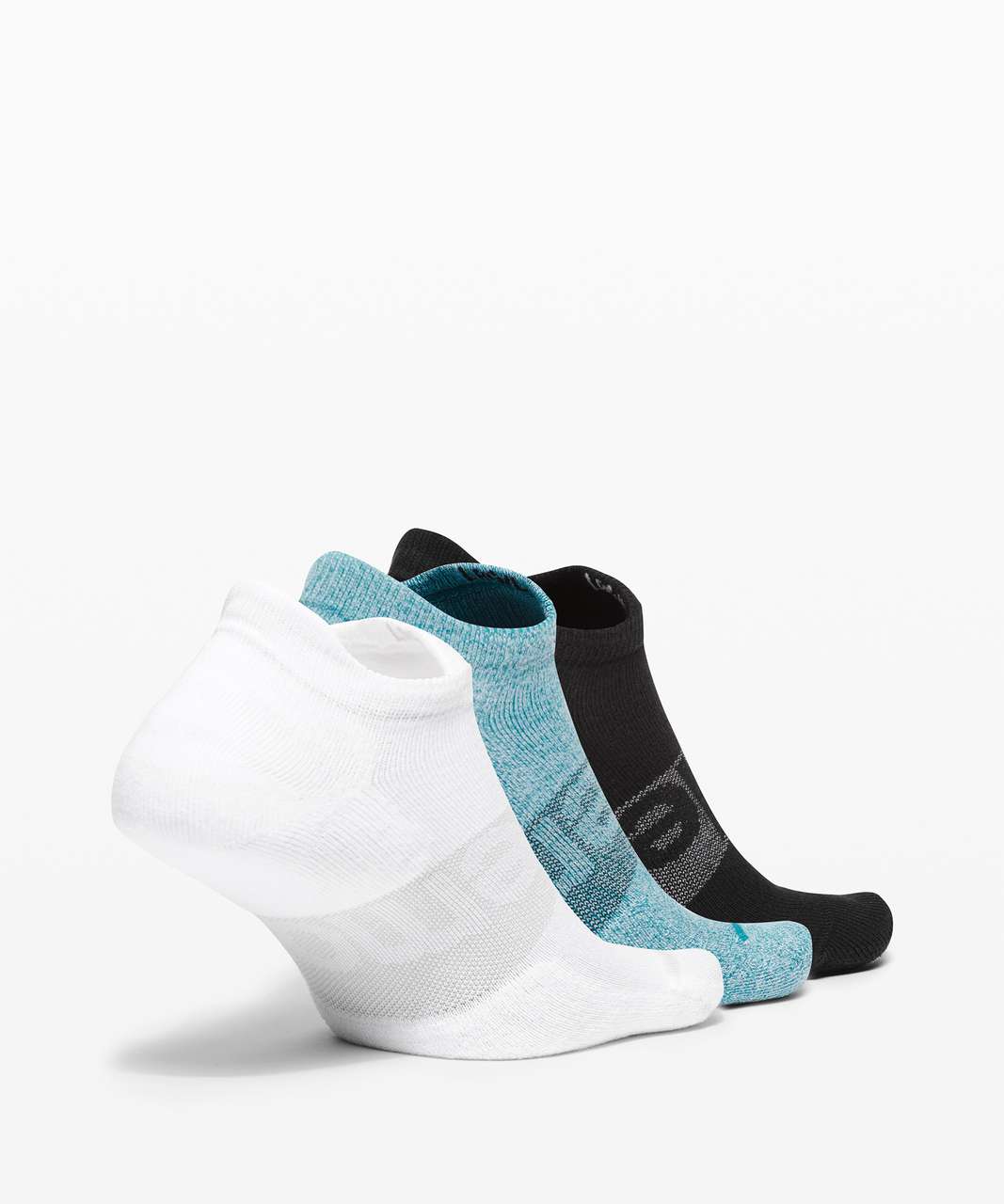 Lululemon Daily Stride Low Ankle Sock *3 Pack - White / Hawaiian Blue / Black