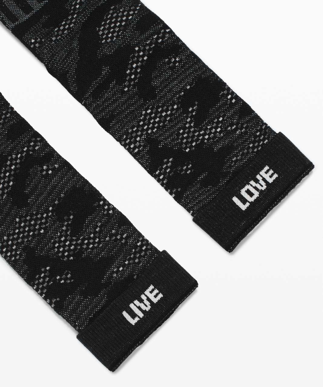 Lululemon Daily Stride Crew Sock *Camo - Black / Asphalt Grey / Vapor