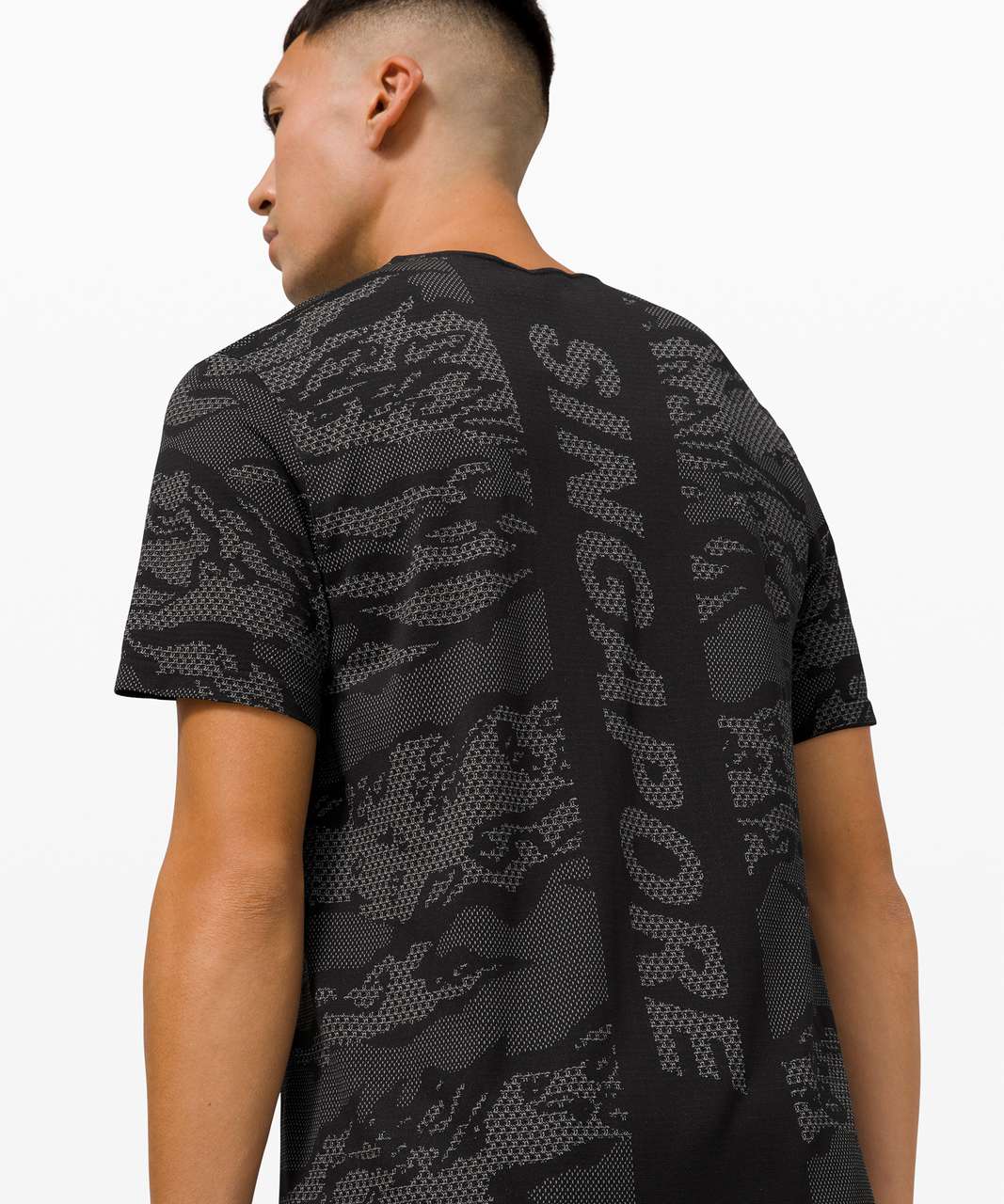 Lululemon Metal Vent Breathe Short Sleeve Singapore - City Camo / Silver Drop / Black