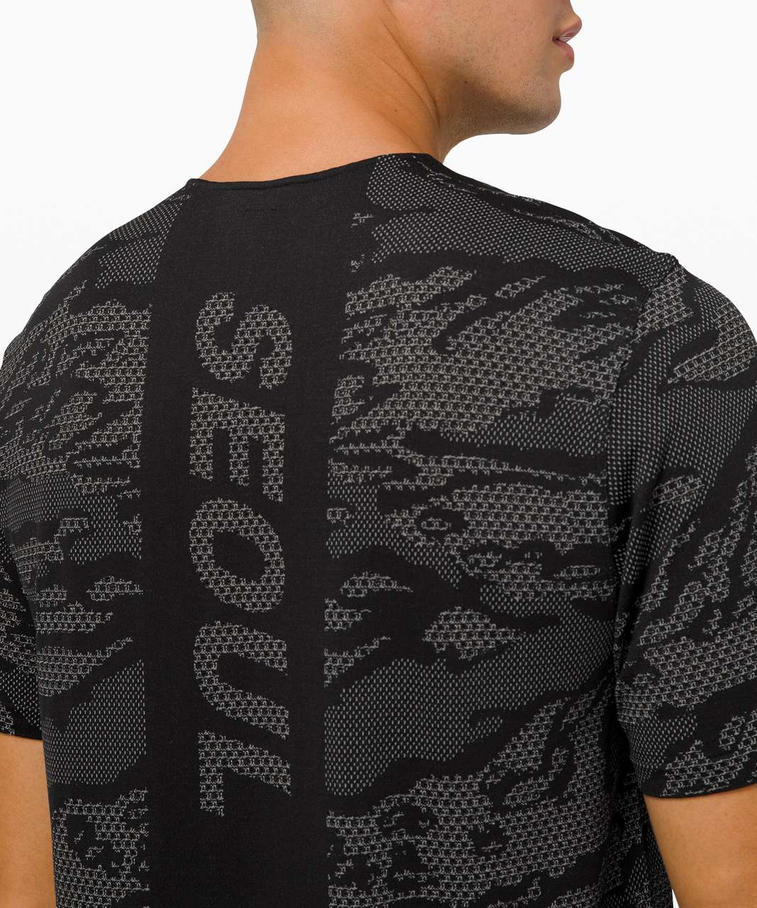 Lululemon Metal Vent Breathe Short Sleeve Seoul - City Camo / Silver Drop / Black