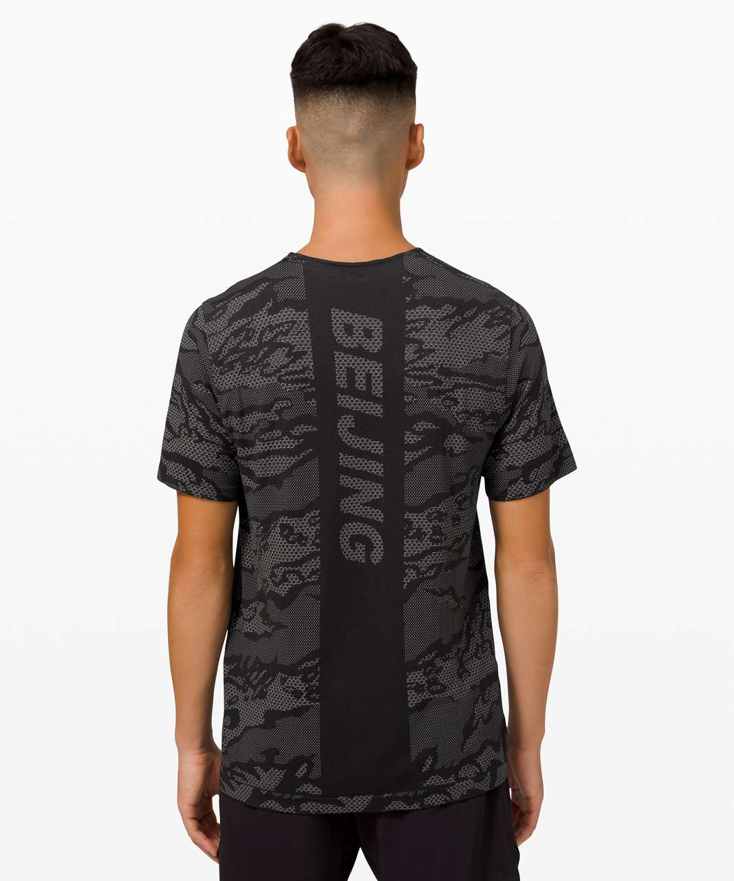 Lululemon Metal Vent Breathe Short Sleeve Beijing - City Camo / Silver Drop / Black