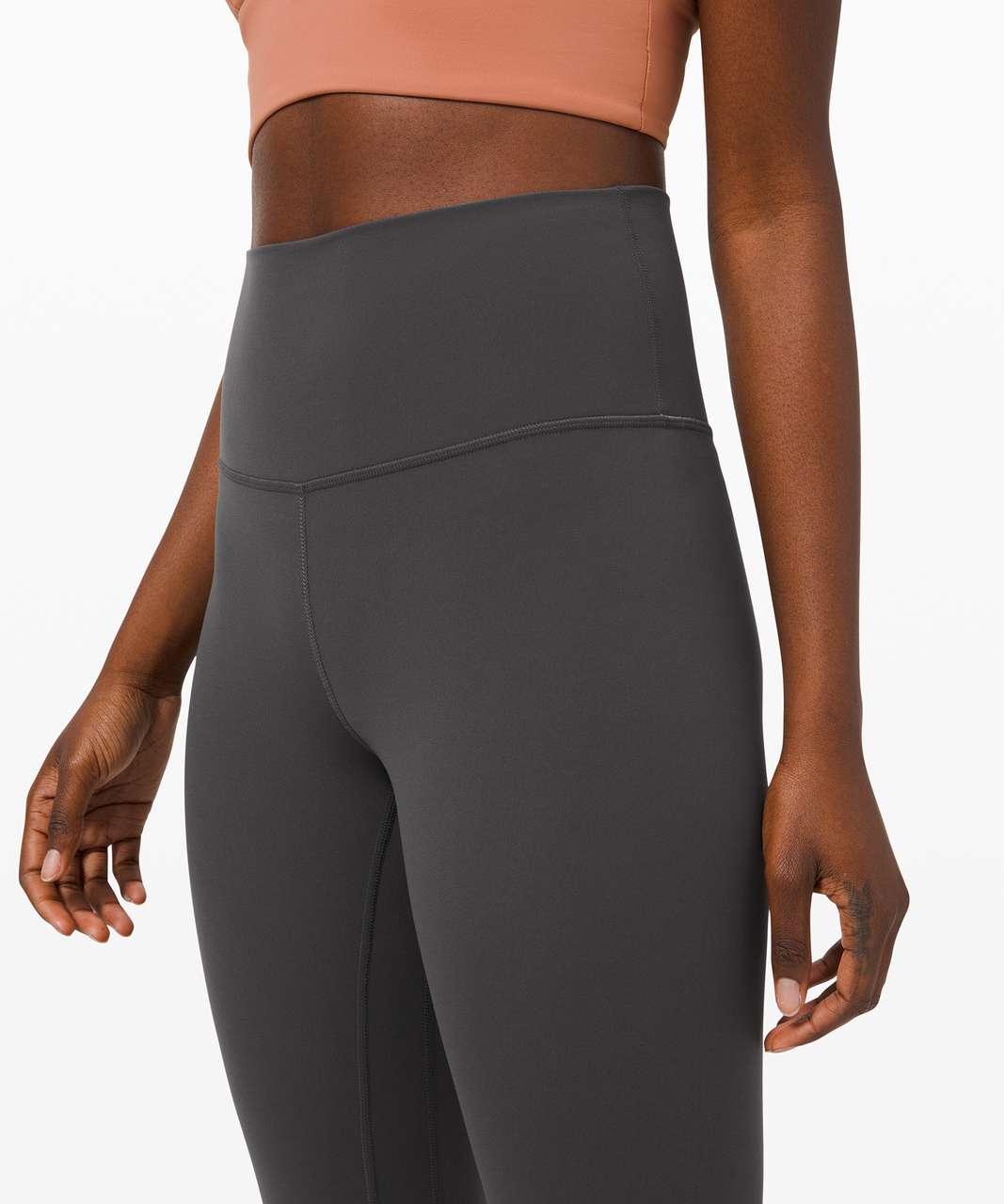 Lululemon Wunder Train Contour Fit High-Rise Tight 25 - Diamond Dye Pitch  Grey Graphite Grey - lulu fanatics