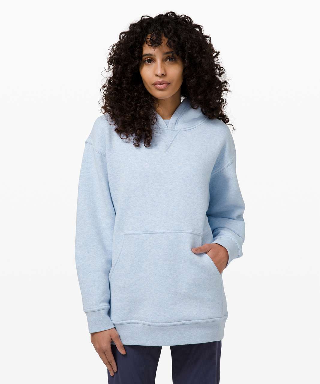 Lululemon All Yours Hoodie *Fleece - Heathered Blue Linen