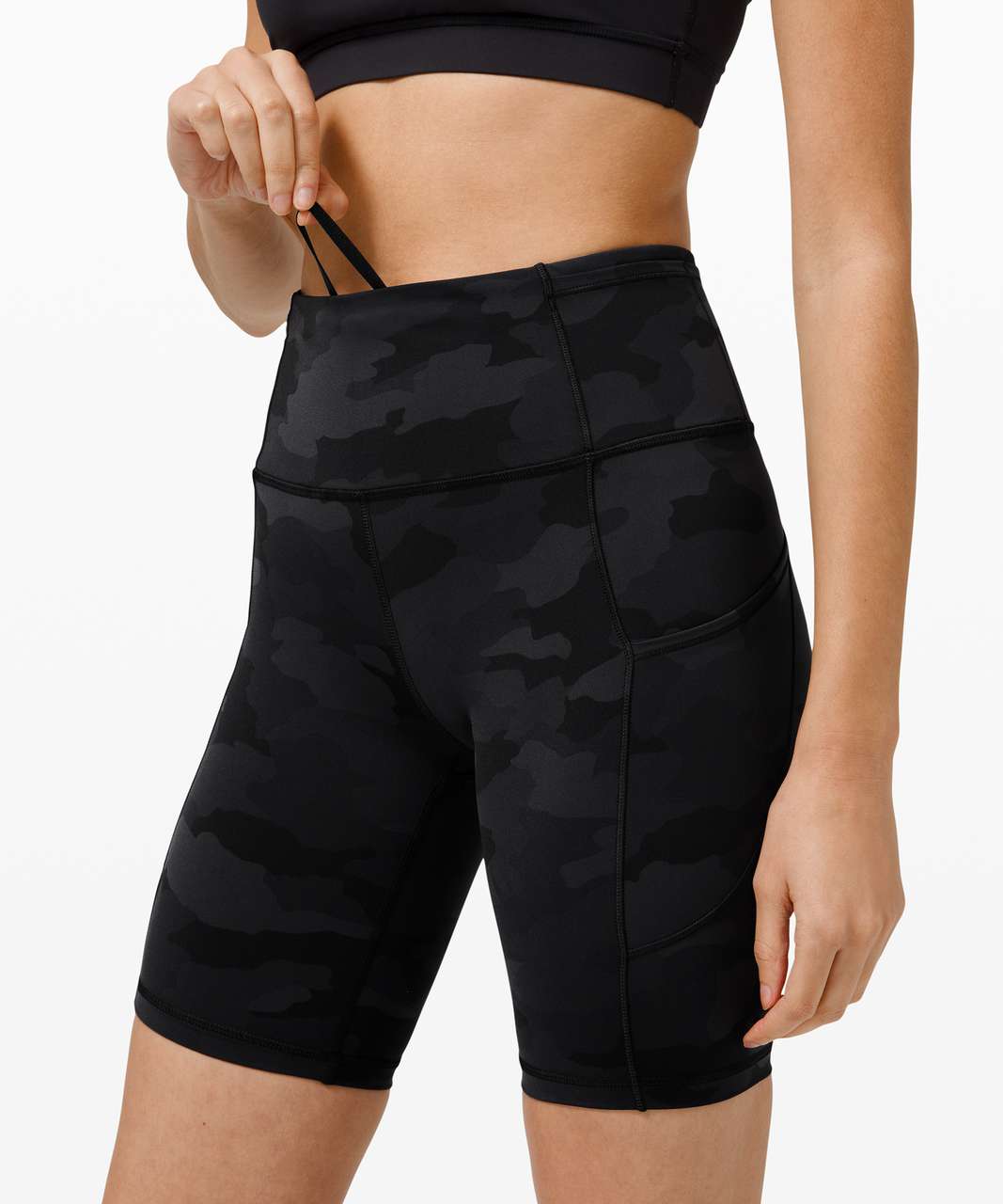 Lululemon Fast And Free Short 8 Non-Reflective - Heritage 365 Camo Deep  Coal Multi - lulu fanatics