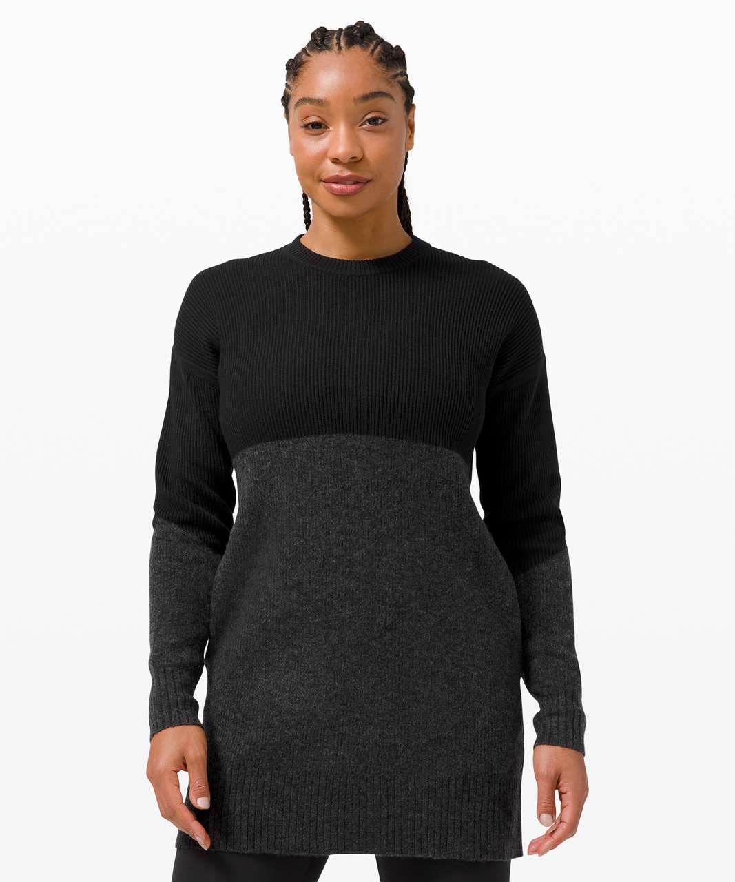 Lululemon Restful Intention Sweater - Black / Heathered Core Black ...