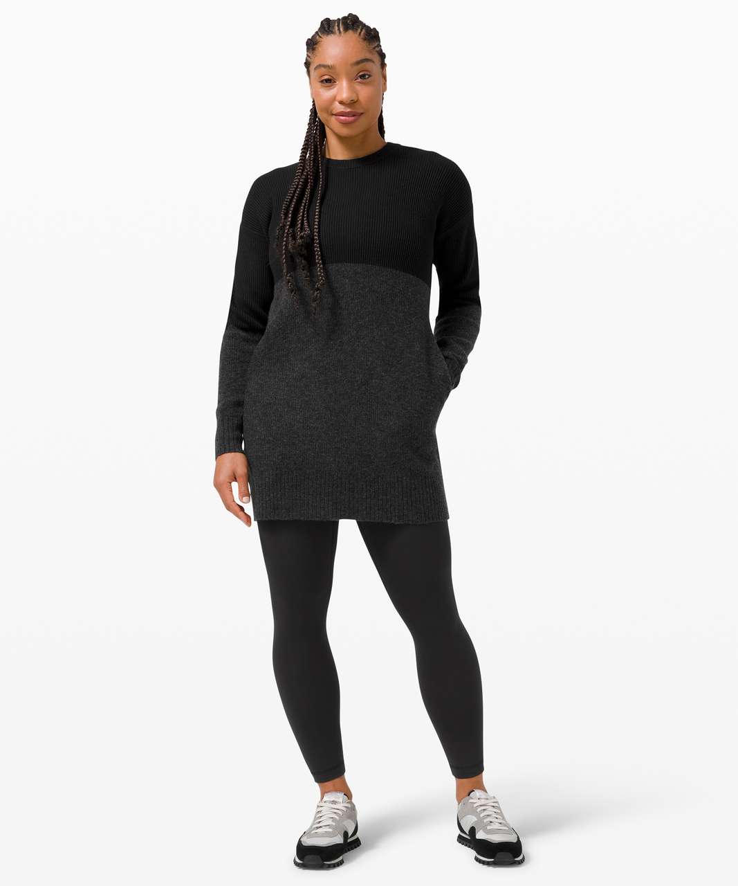 Lululemon Restful Intention Sweater - Black / Heathered Core Black