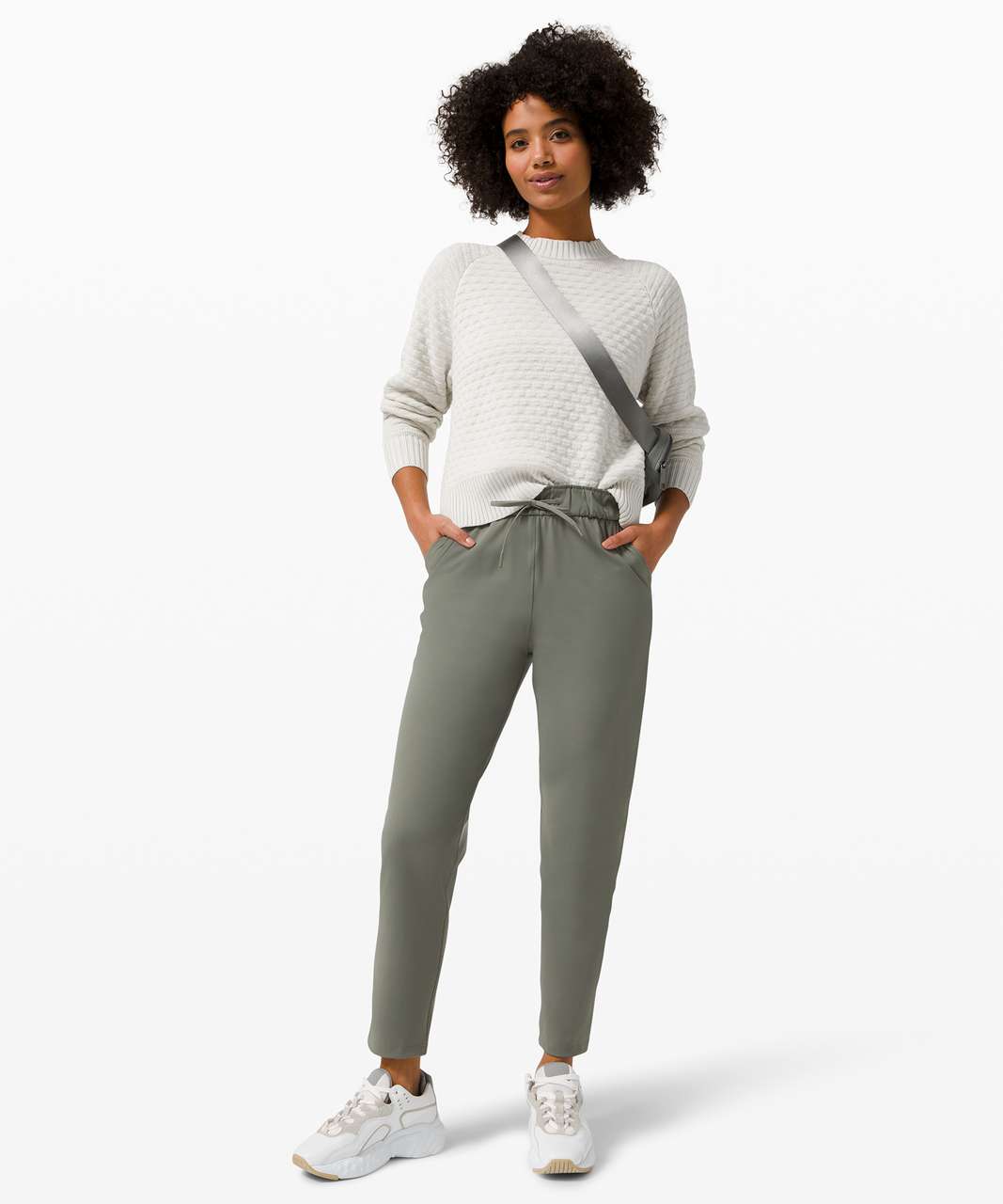 Lululemon Texture Play Crew Sweater - Vapor - lulu fanatics