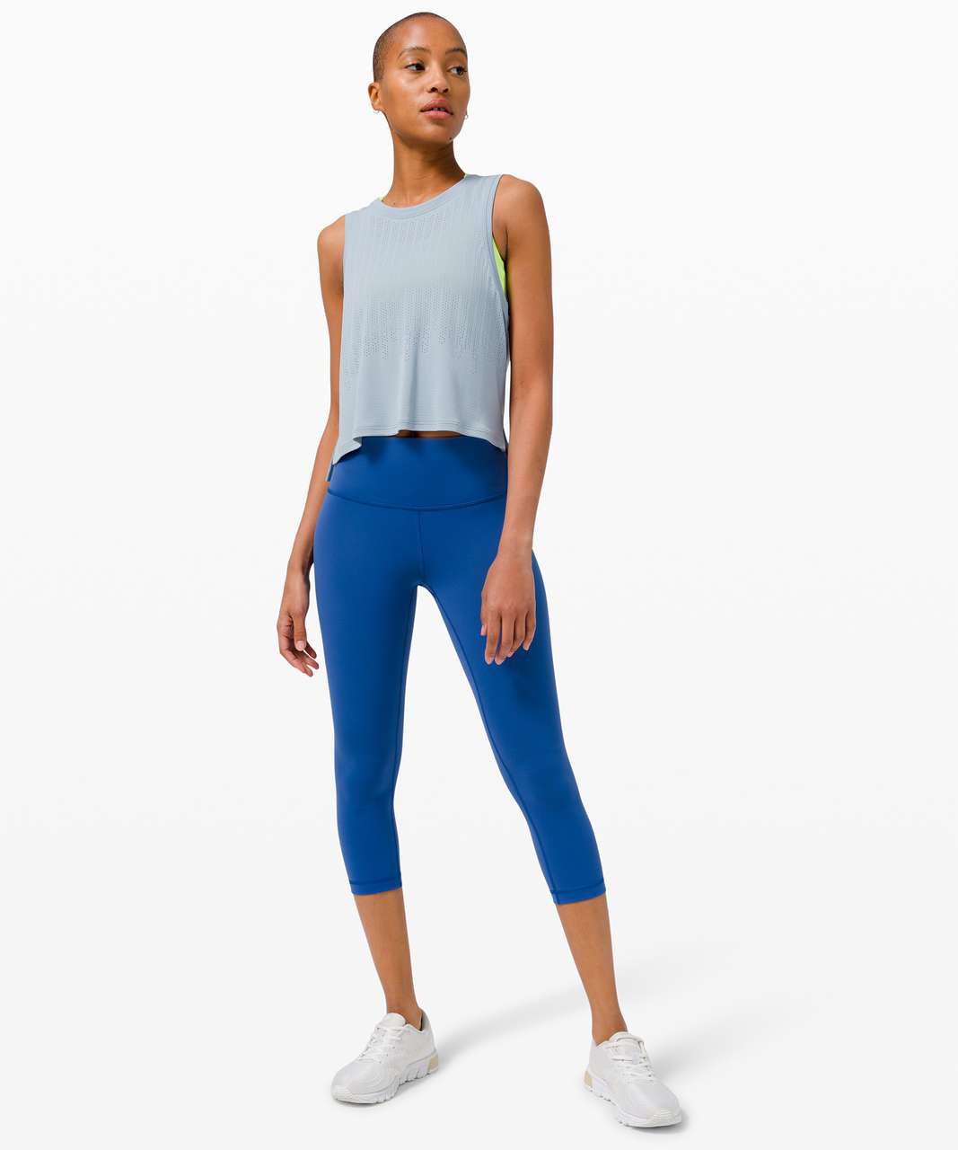 Lululemon Train to Be Tank *Stripe - Rain Stripe Chambray