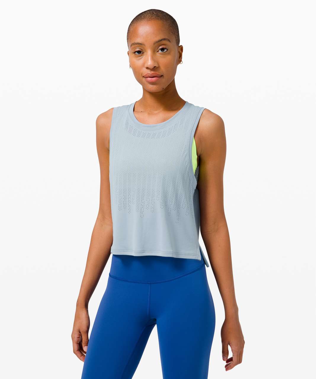 Lululemon Train to Be Tank *Stripe - Rain Stripe Chambray