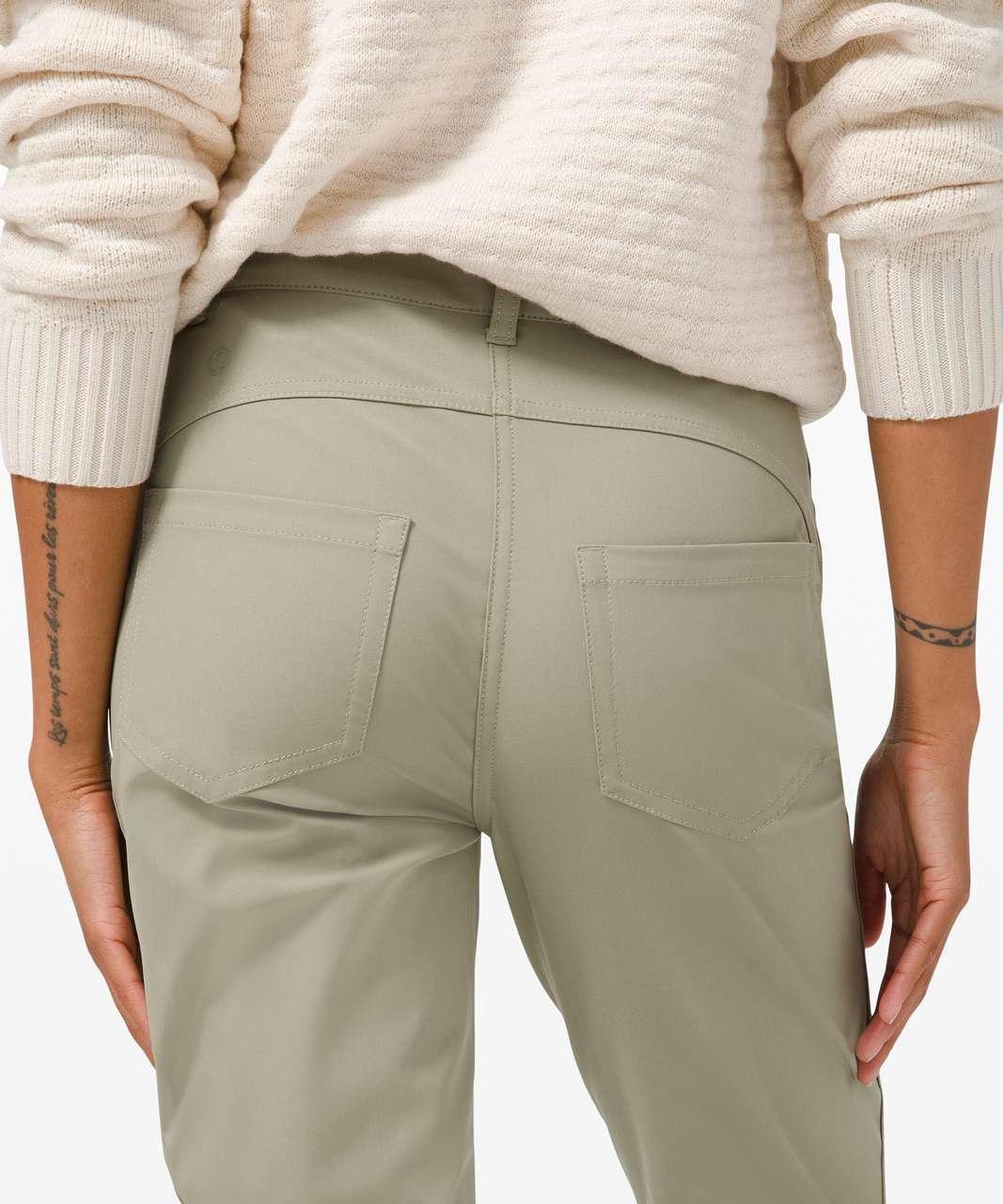 Lululemon City Sleek 5 Pocket 7/8 Pant - Rosemary Green - lulu fanatics