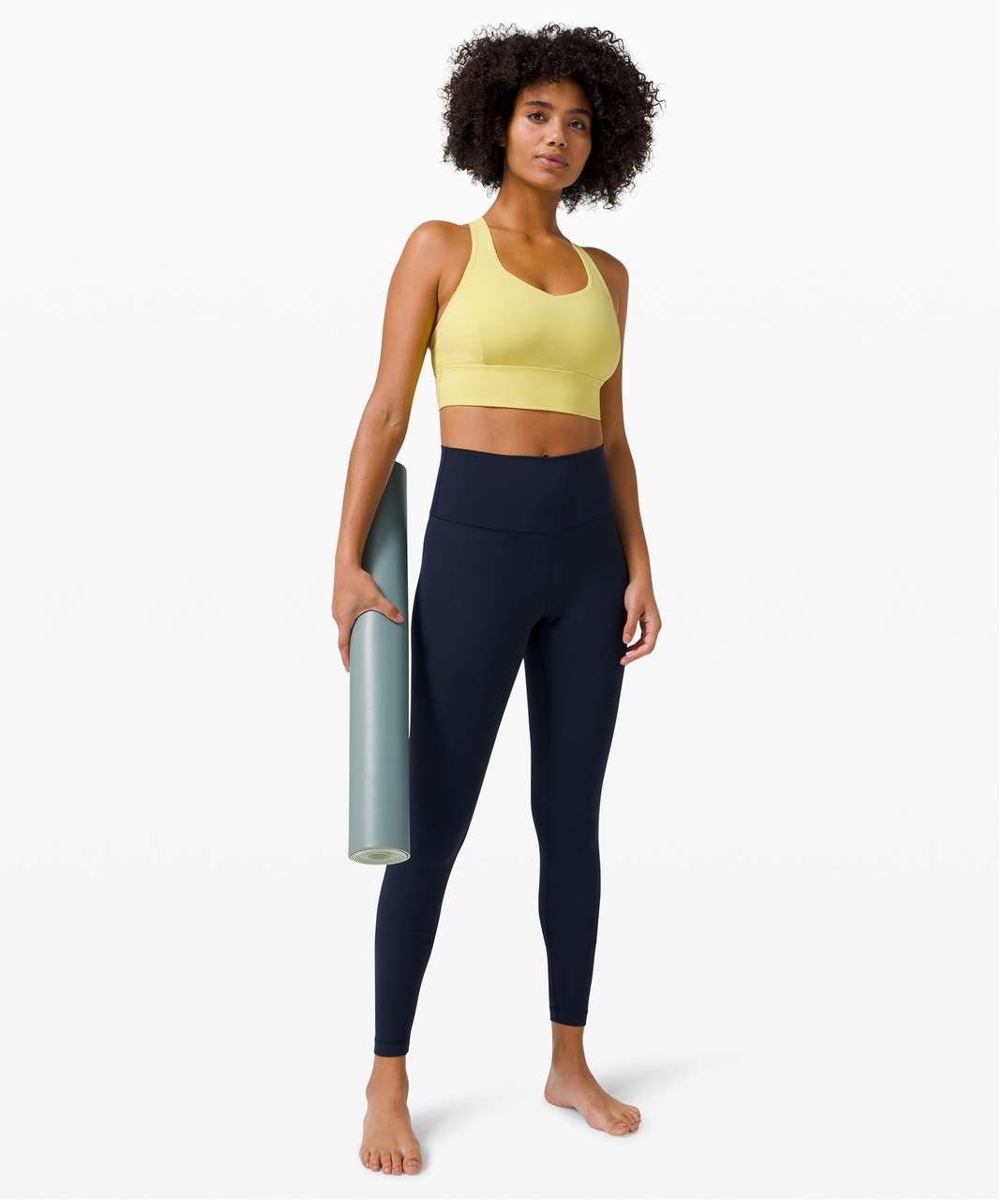 Lululemon Free To Be Serene Bra Long Line *Light Support, C/D Cup - Lemon Vibe