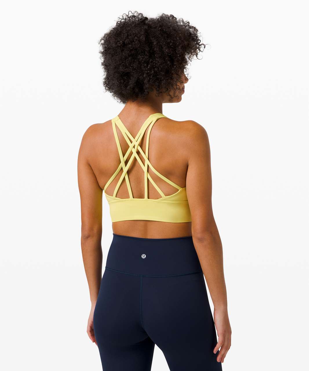 Lululemon Free To Be Serene Bra Long Line *Light Support, C/D Cup - Lemon  Vibe - lulu fanatics