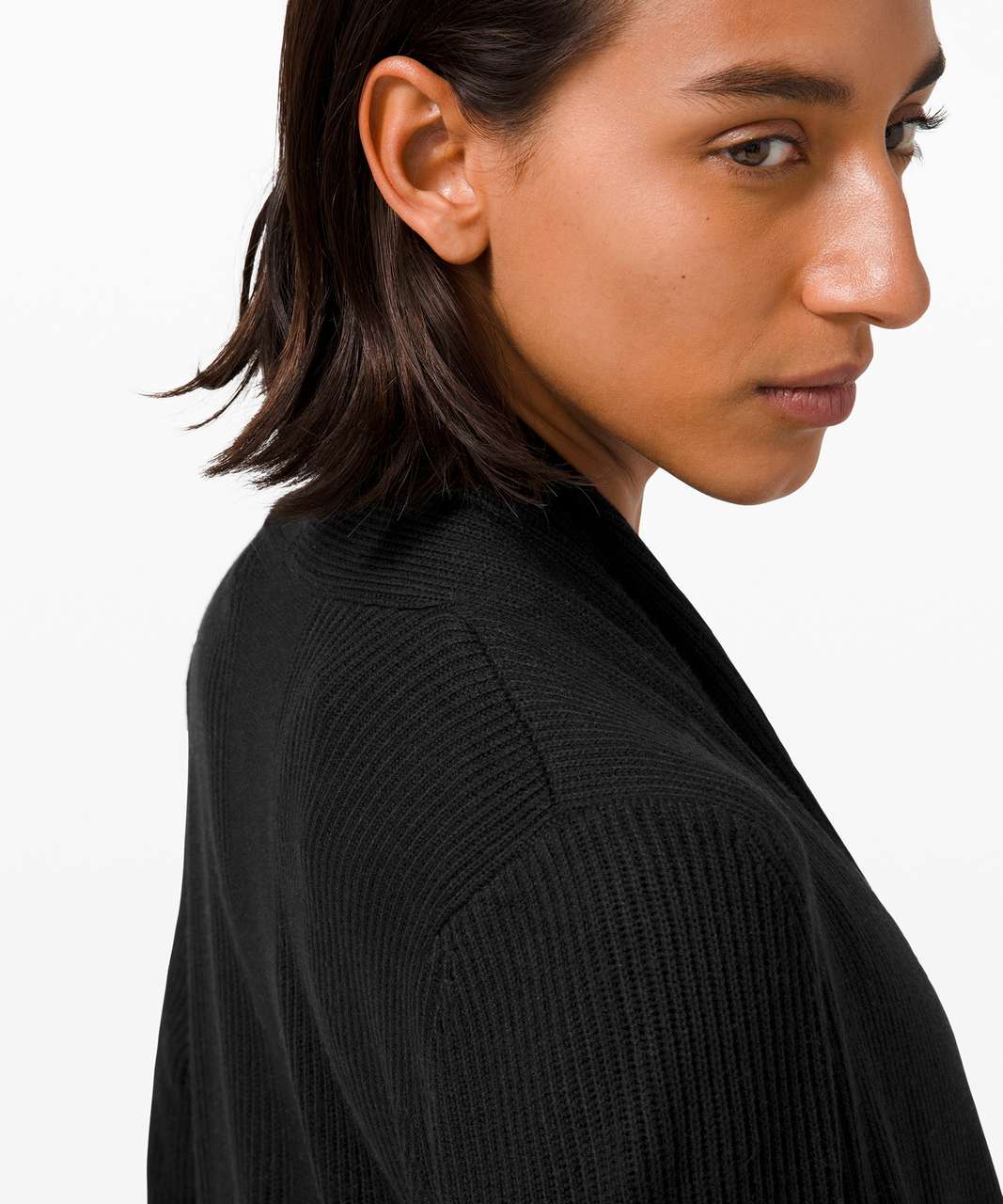 Lululemon Restful Intentions Sweater Wrap - Black / Heathered Core Black