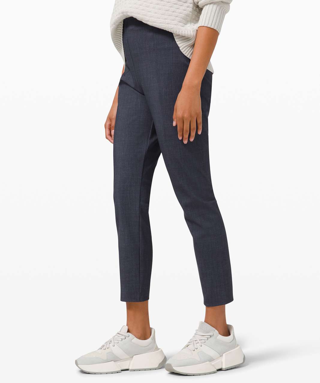 Lululemon Here to There High-Rise Crop - Crosshatch Texture Cadet Blue Multi / Cadet Blue