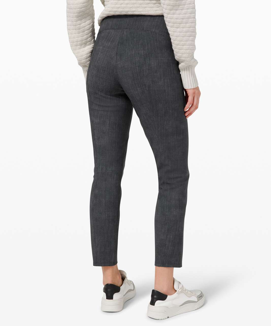 Lululemon Here to There High-Rise Crop - Crosshatch Texture Black Multi / Black