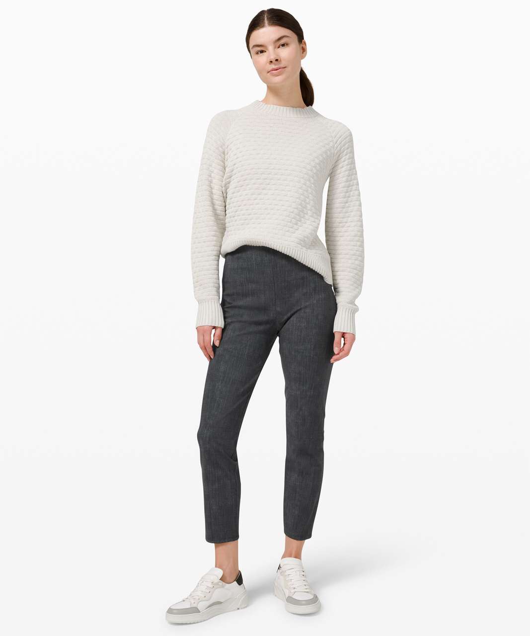 Lululemon Here to There High-Rise 7/8 Pant Crosshatch Texture Gray Size 4 -  $40 - From Ashley