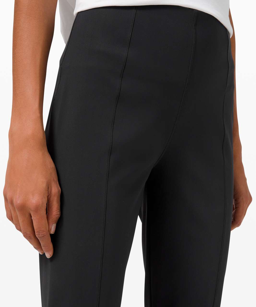 Lululemon Here to There High Rise 7/8 Pant Slim Trouser Black Sz 4