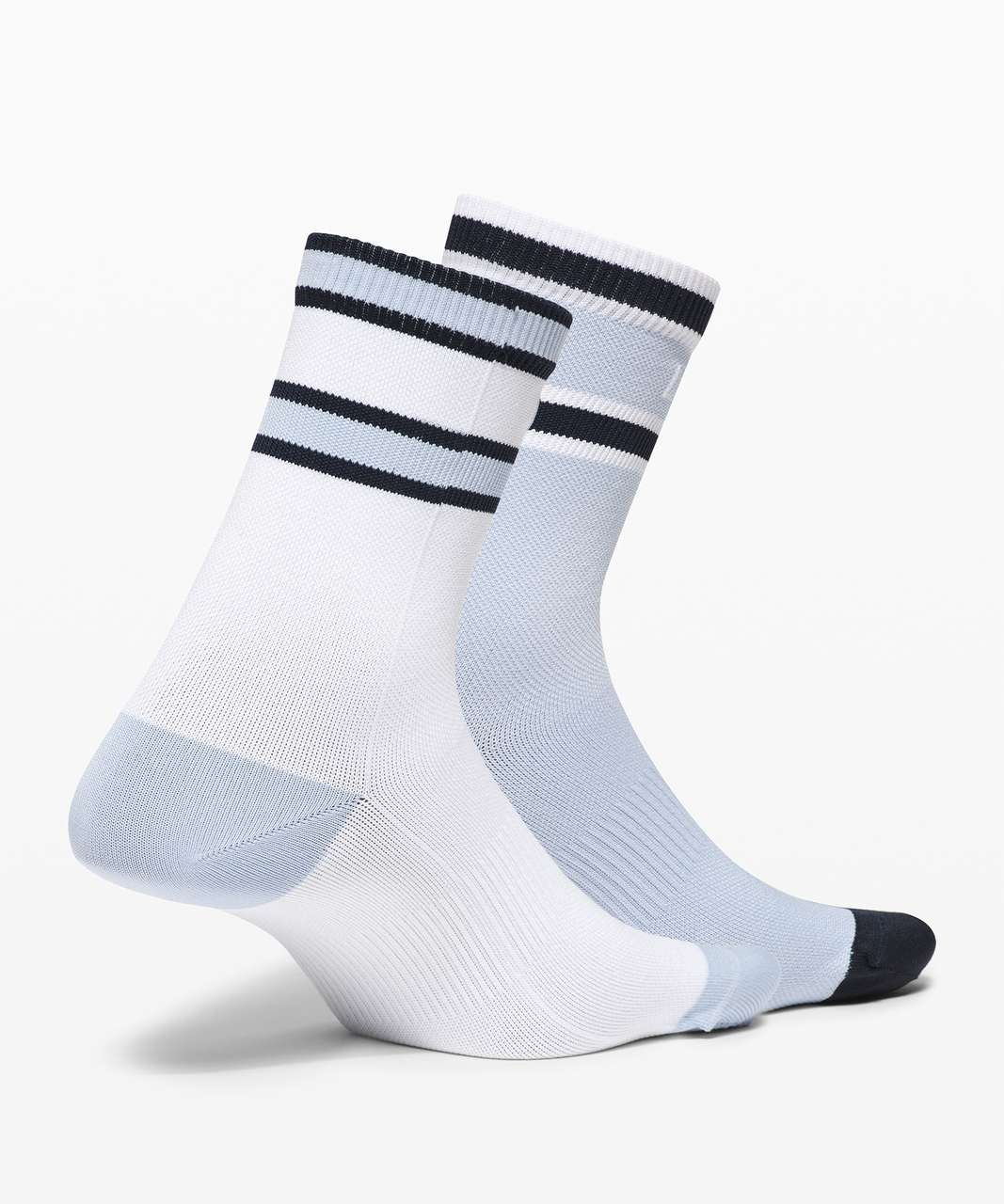 Lululemon Tale To Tell Quarter Sock *2 Pack - White / Blue Linen / True ...