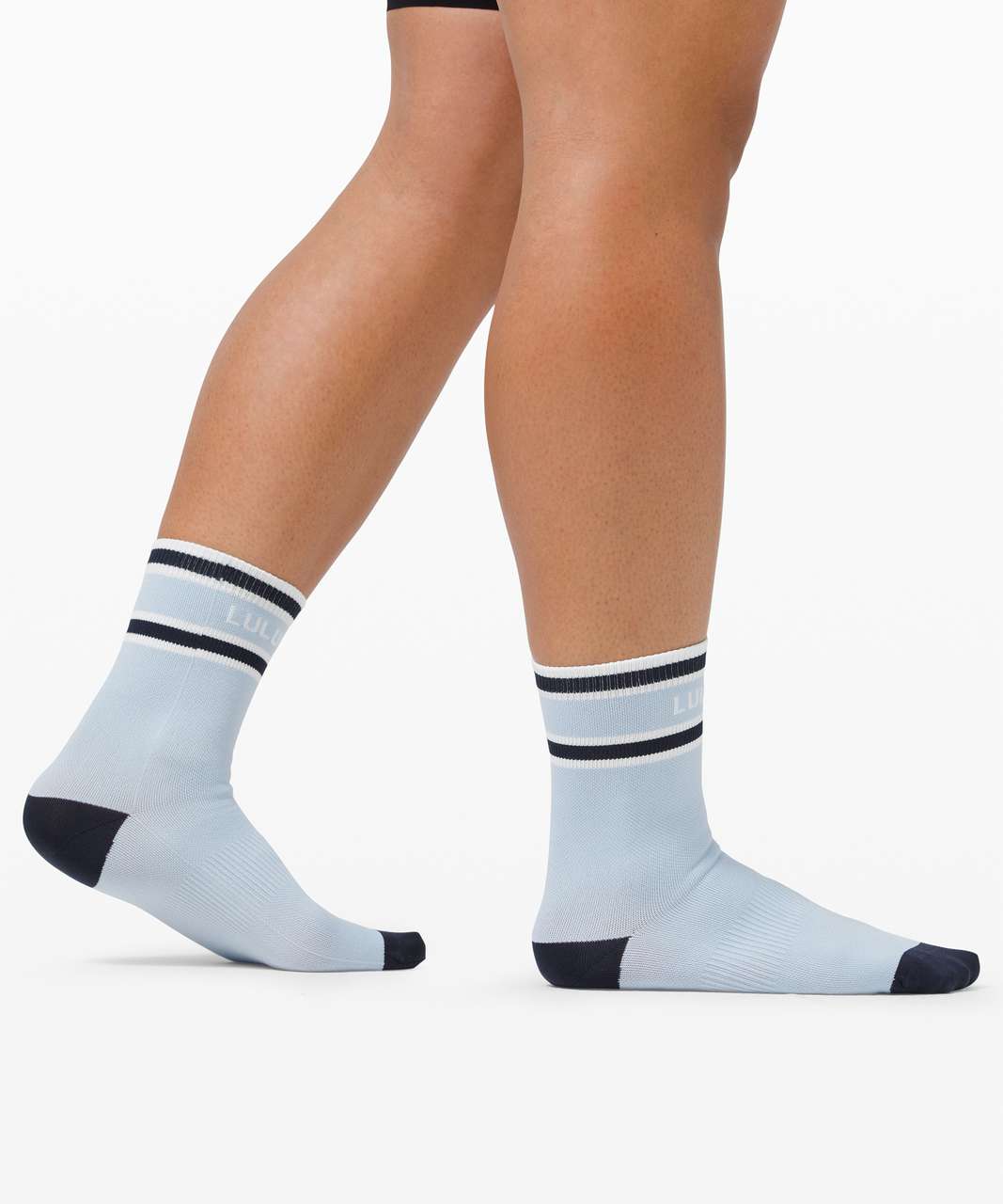 Lululemon Tale To Tell Quarter Sock *2 Pack - White / Blue Linen / True Navy