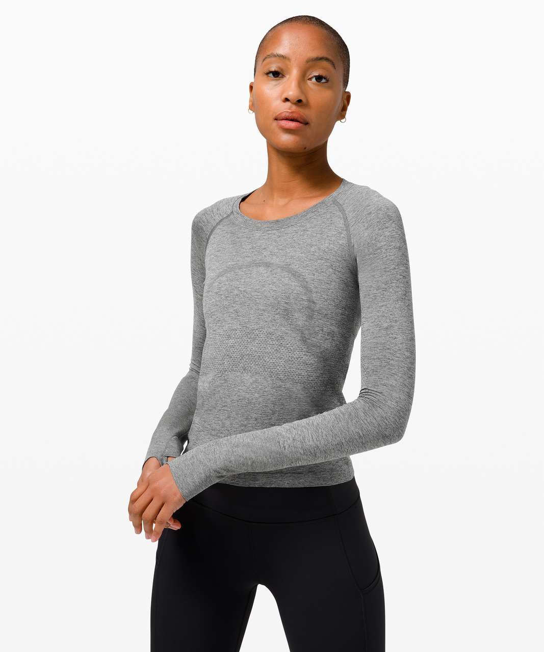 Lululemon Swiftly Tech Long Sleeve 2.0 *Race Length - Graphite Grey /  Silver Drop - lulu fanatics