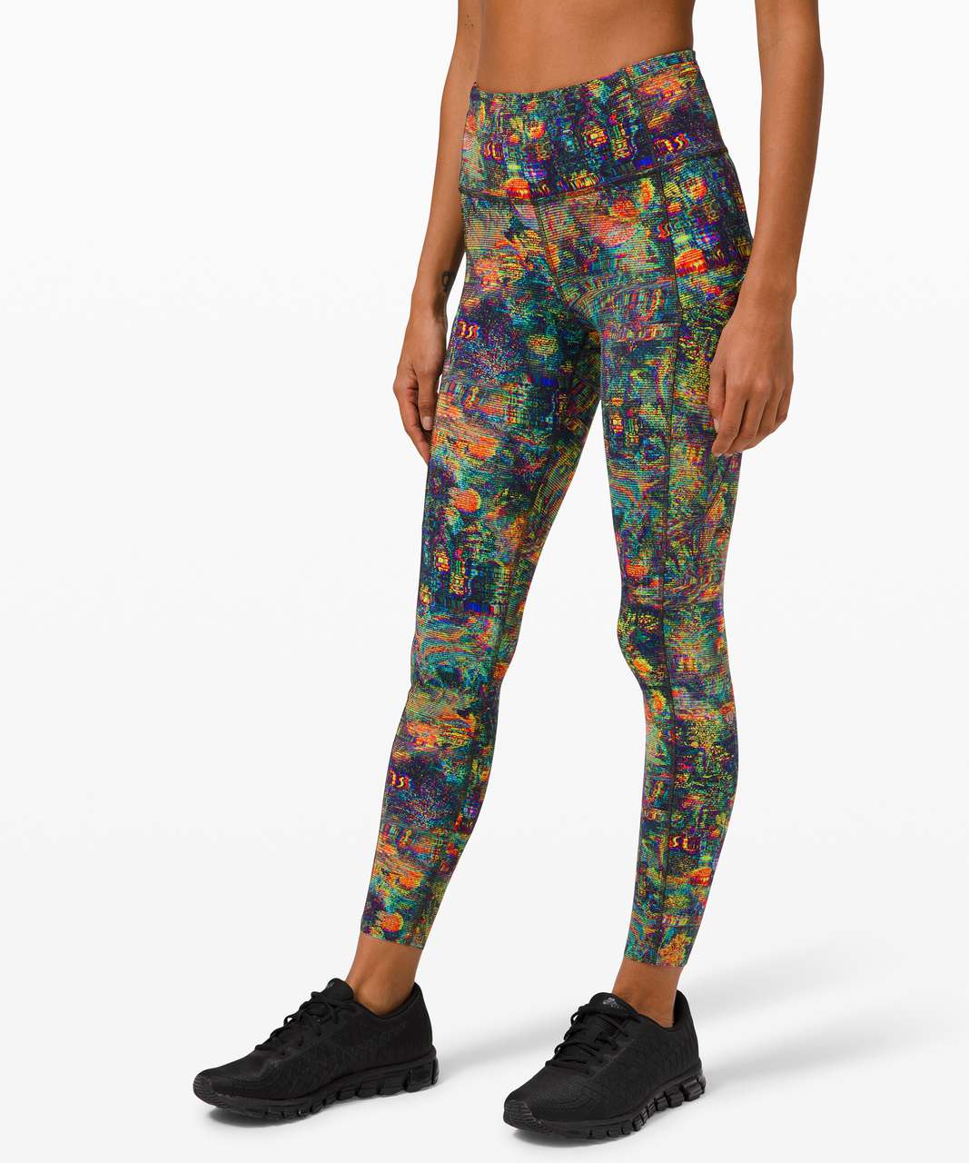 Lululemon Fast and Free Tight 25" *Non-Reflective Nulux - Glitch Tapestry Starlight Multi