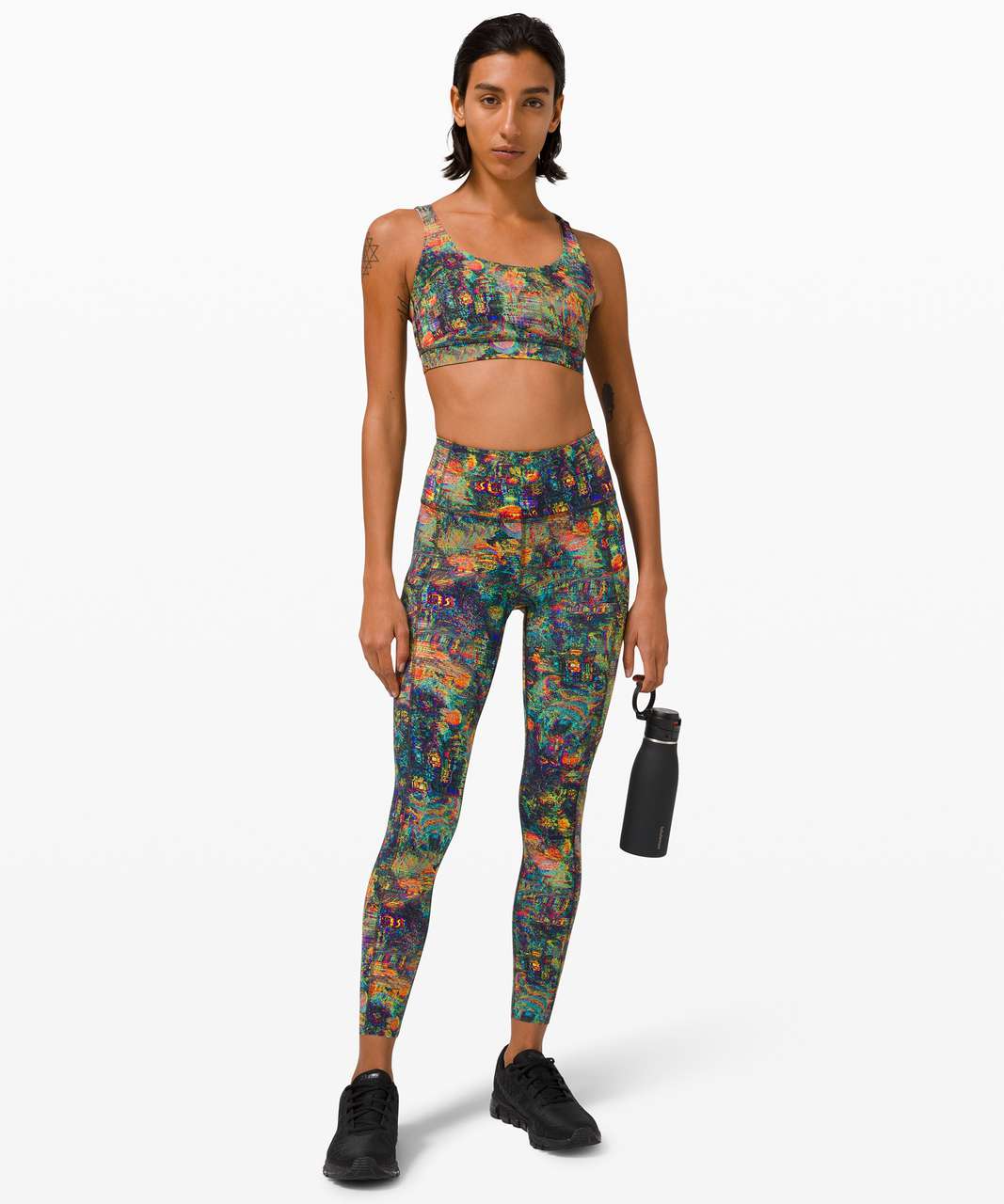 Lululemon Fast and Free Tight 25" *Non-Reflective Nulux - Glitch Tapestry Starlight Multi