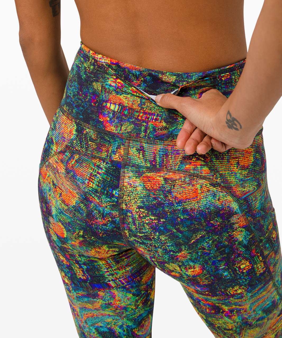 Lululemon Fast and Free Tight 25" *Non-Reflective Nulux - Glitch Tapestry Starlight Multi