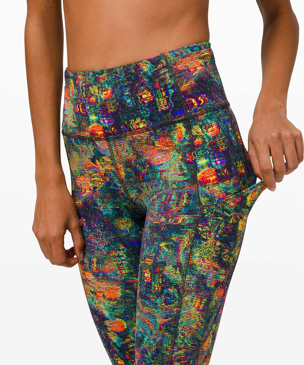 Lululemon Fast and Free Tight 25" *Non-Reflective Nulux - Glitch Tapestry Starlight Multi