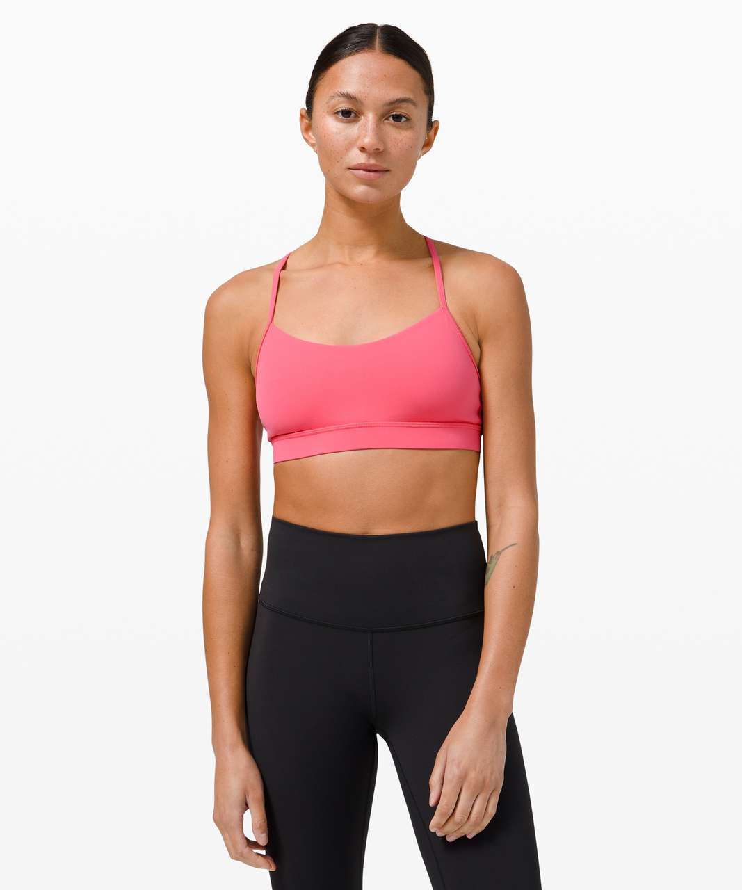 Lululemon Flow Y Bra Nulu *Light Support, A–C Cups - Guava Pink - lulu ...