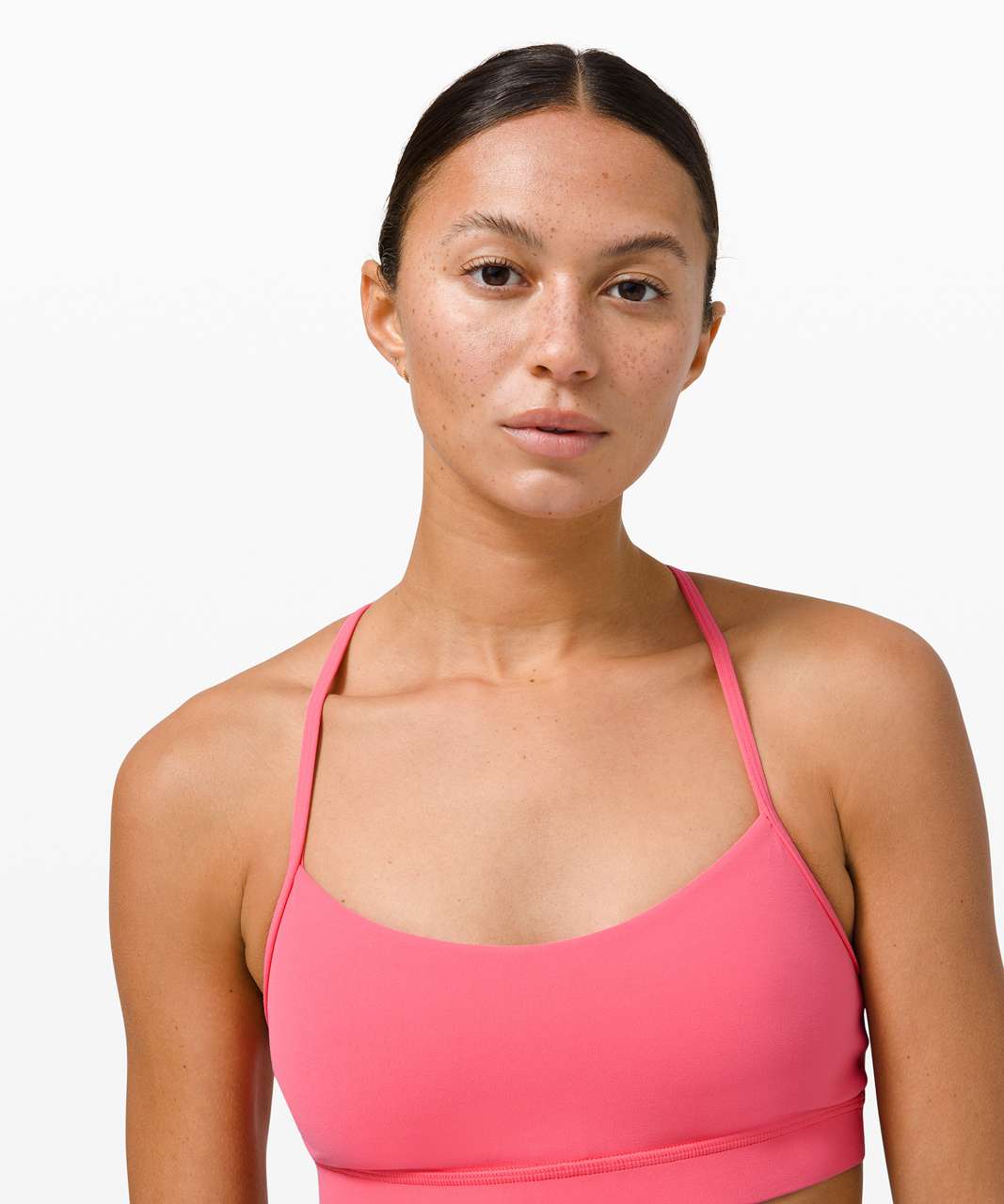 Lululemon Flow Y Nulu Bra - Pink Lychee, Women's Fashion, Activewear on  Carousell