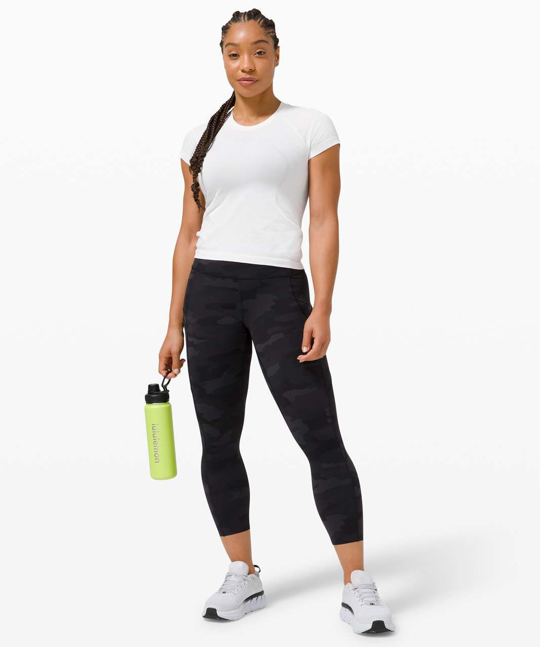 Lululemon Fast and Free High-Rise Crop 23 *Non-Reflective - Heritage 365  Camo Deep Coal Multi - lulu fanatics