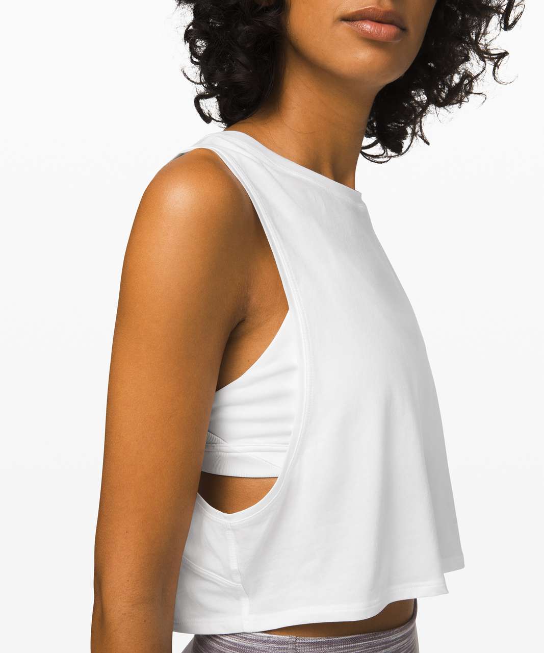 Lululemon Muscle Love Crop Tank - White