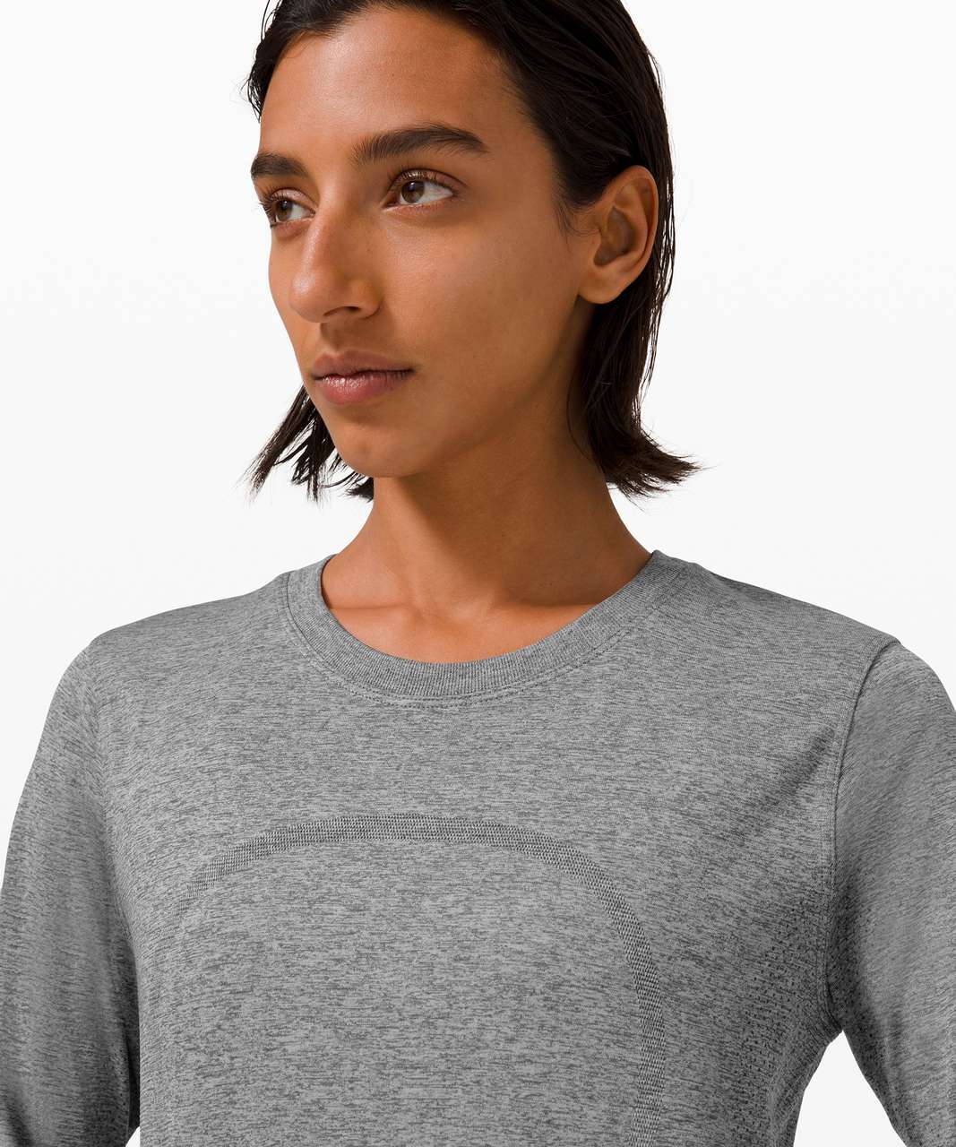 Lululemon Swiftly Relaxed Long Sleeve 2.0 - Slate / White