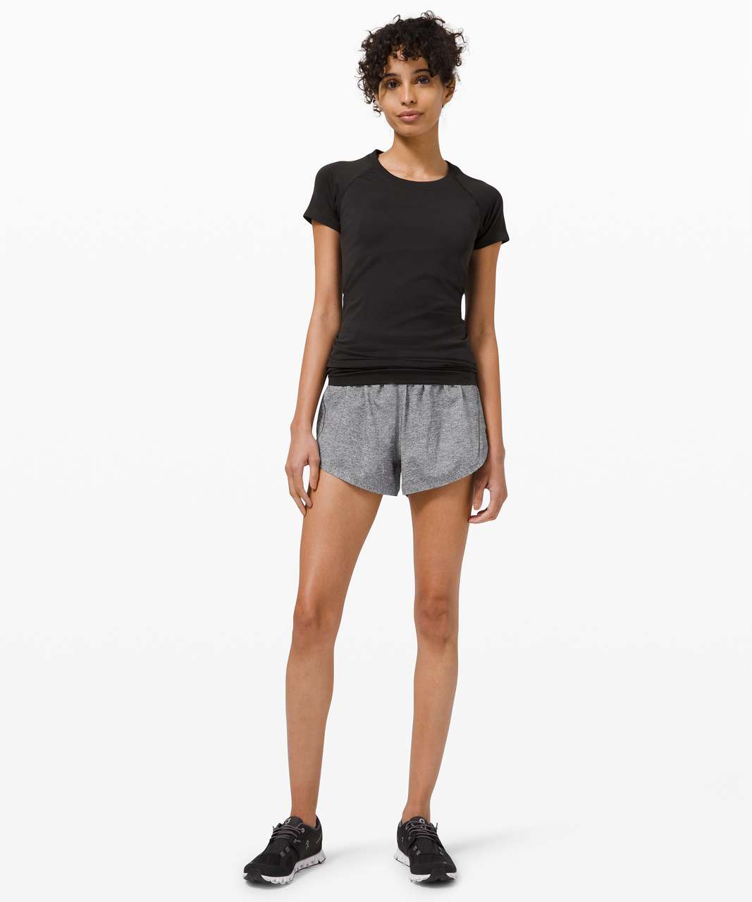 BLACK High-waisted LUX SHORTS