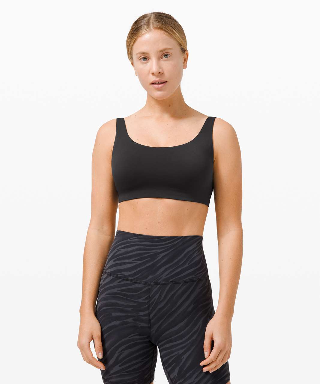 Lululemon In Alignment Straight Strap Bra *Light Support, C/D Cups - Black