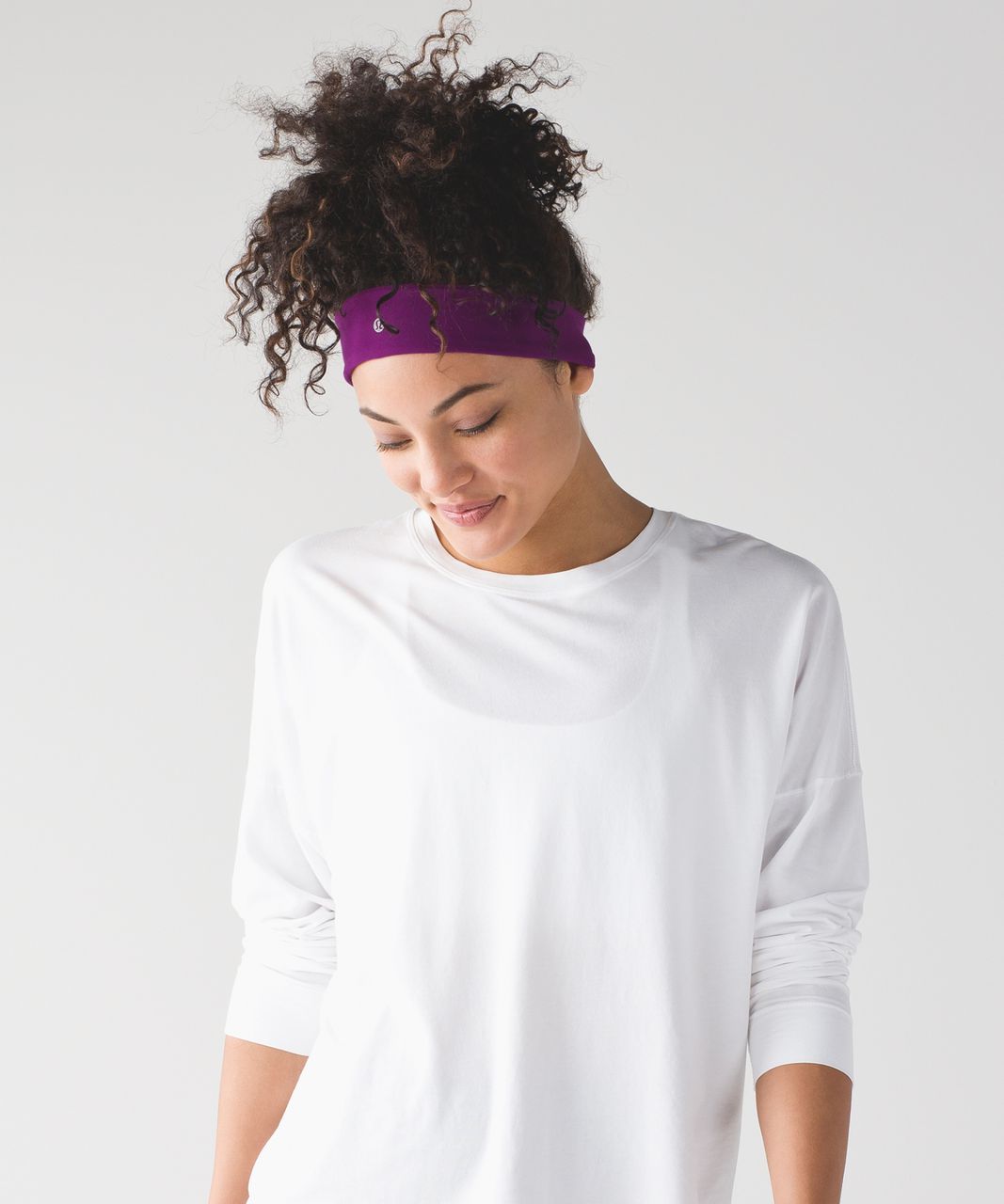 Lululemon Fly Away Tamer Headband II - Chilled Grape