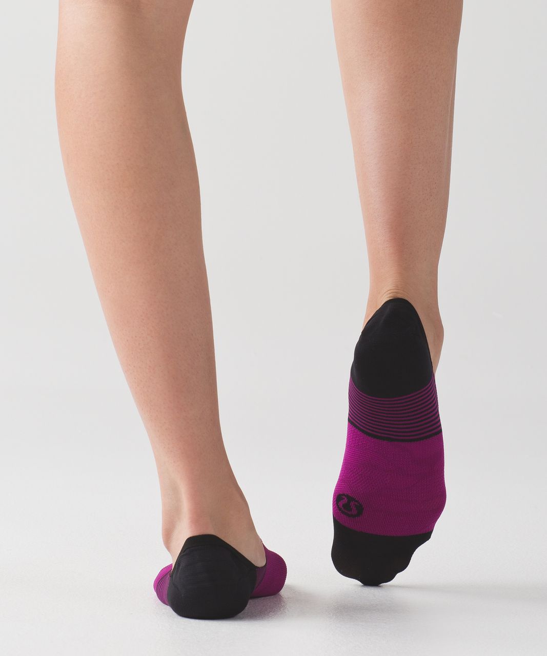 Lululemon Secret Sock - Deep Fuschia / Black / Ripened Raspberry