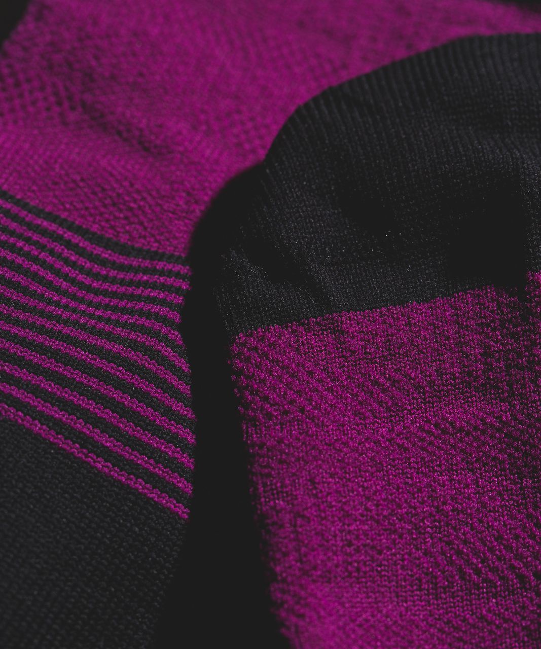 Lululemon Secret Sock - Deep Fuschia / Black / Ripened Raspberry