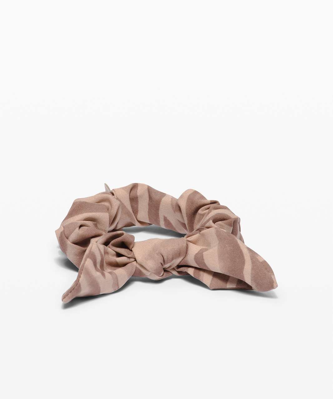 Lululemon Uplifting Scrunchie *Bow - Le Tigre Camo Cafe Au Lait Multi