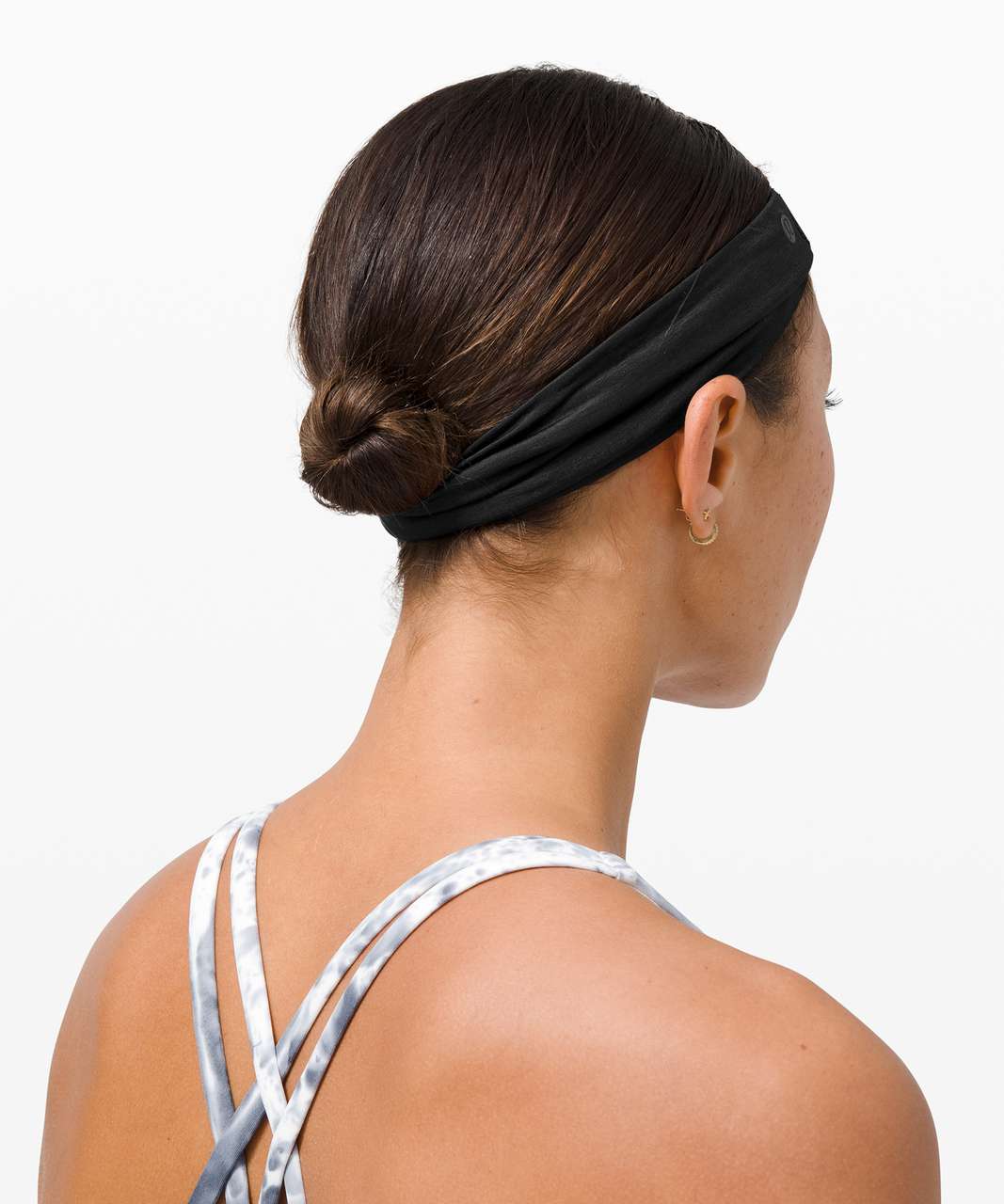 Lululemon Fringe Fighter Headband - Wee Are From Space Dark Carbon Ice Grey / Black