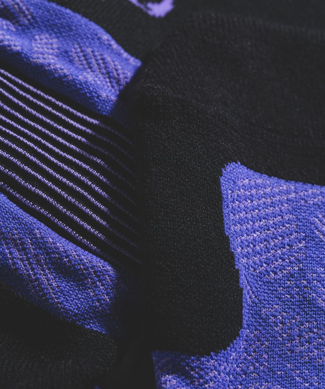 Lululemon High Speed Sock (Silver) - Super Purple / Power Purple / Black