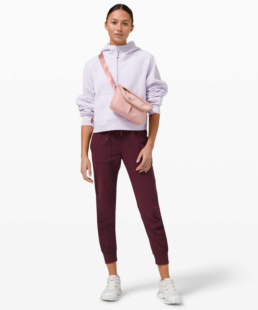 On Wednesdays we wear pink puff align pants with our blossom pink scuba our  pink pastel belt bag and pink sport bottle : r/lululemon