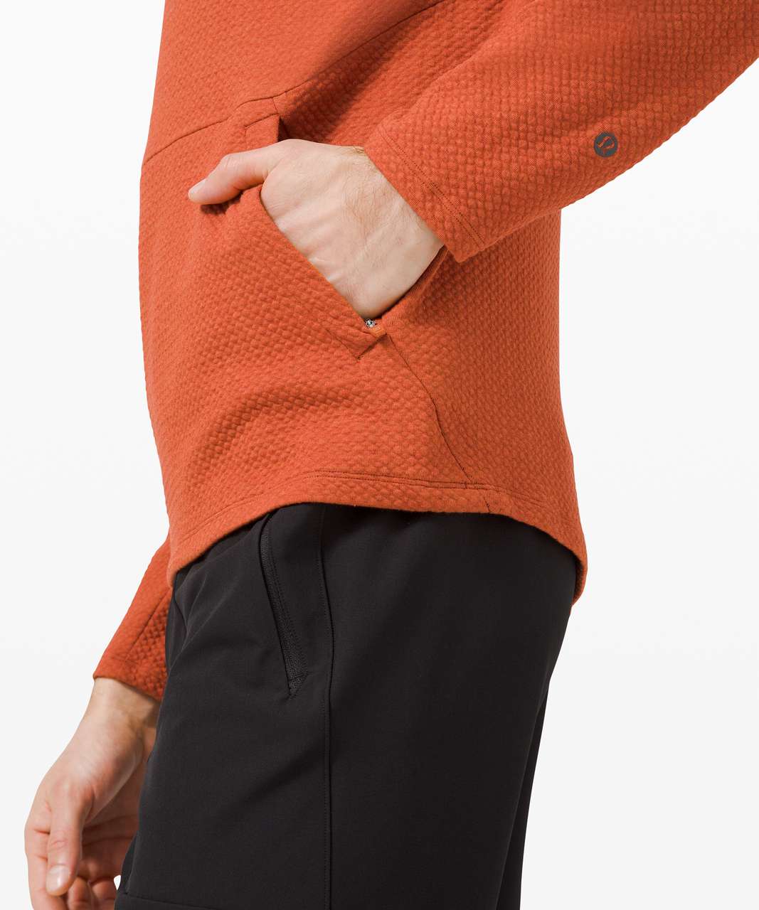 Lululemon Drysense Long Sleeve - Black / Canyon Orange - lulu fanatics