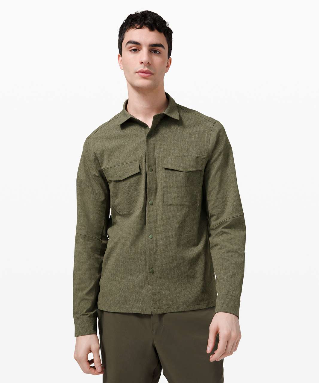 Lululemon Airing Easy Overshirt - Heathered Medium Olive