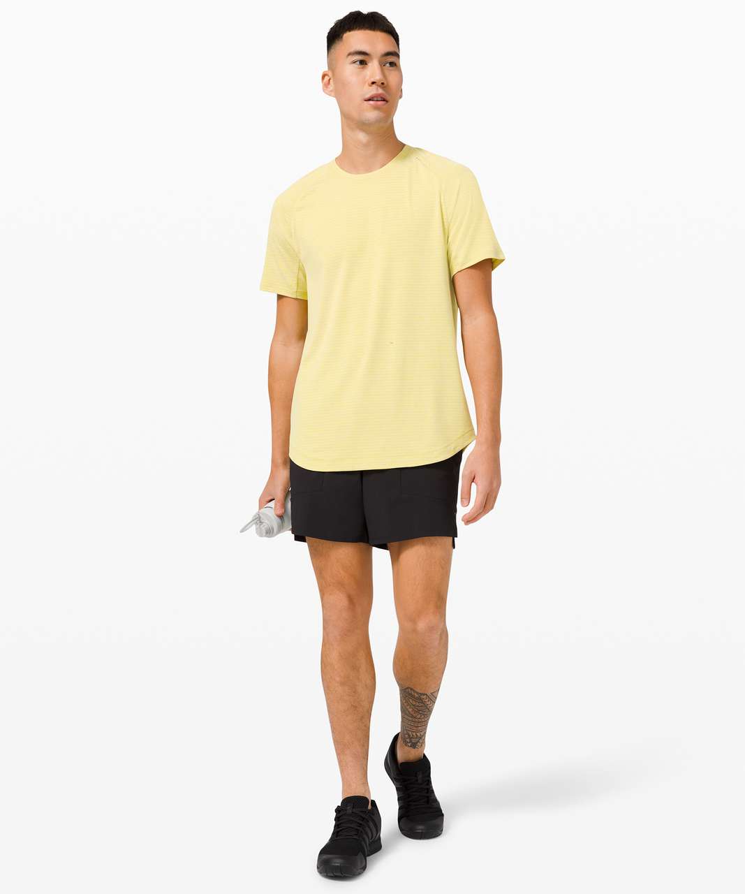 Lululemon Drysense Short Sleeve - Heathered Yellow Pear