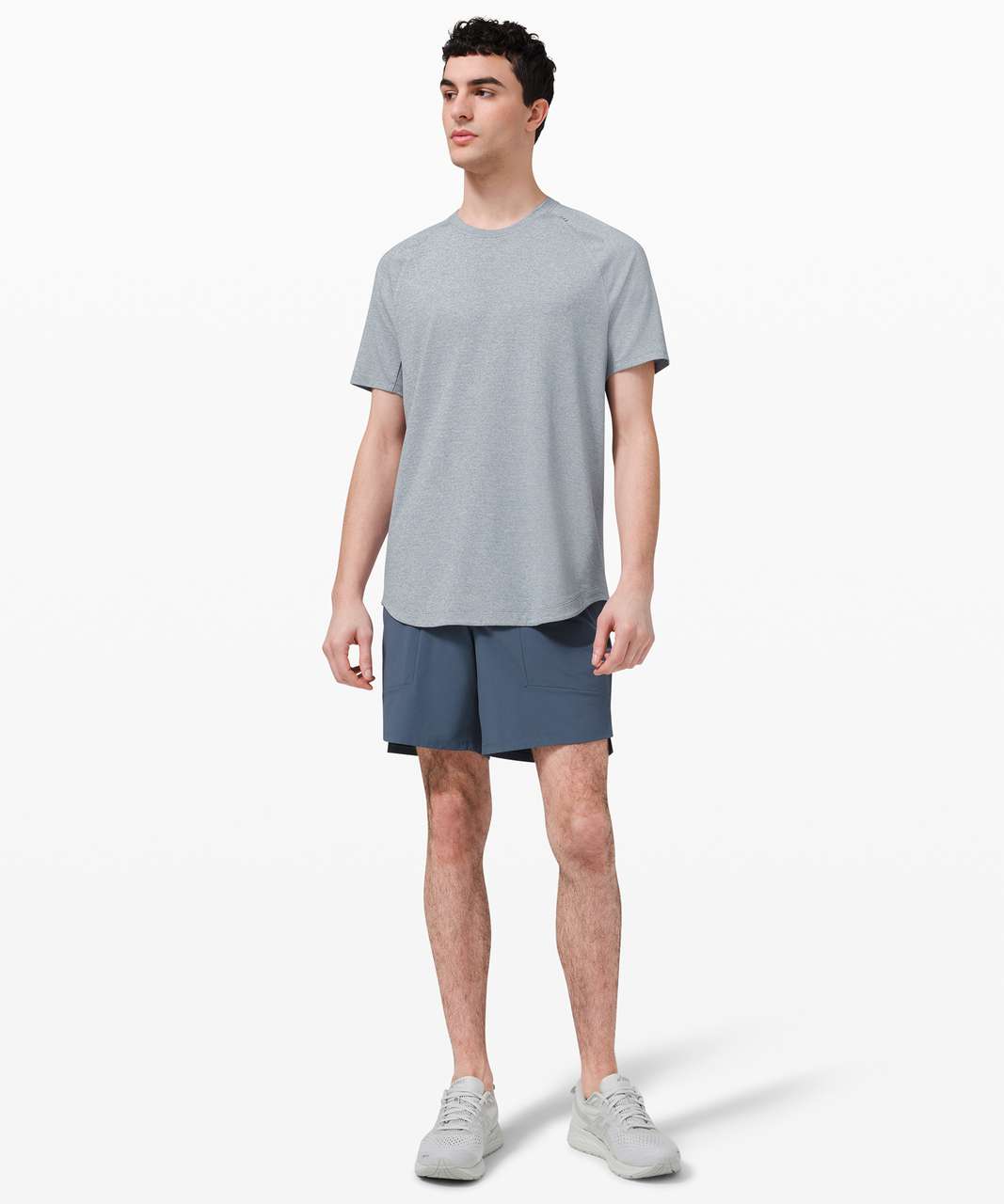 lululemon Drysense Athletic Tee - Heathered Chambray, T-Shirts