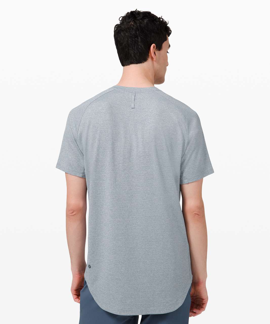 Lululemon Drysense Short Sleeve - Chambray / White